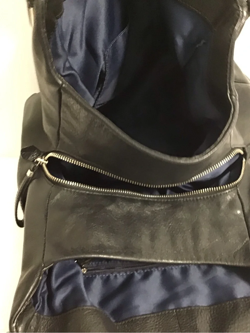 Coach Black Leather Shoulder Bag with Silver Hardware